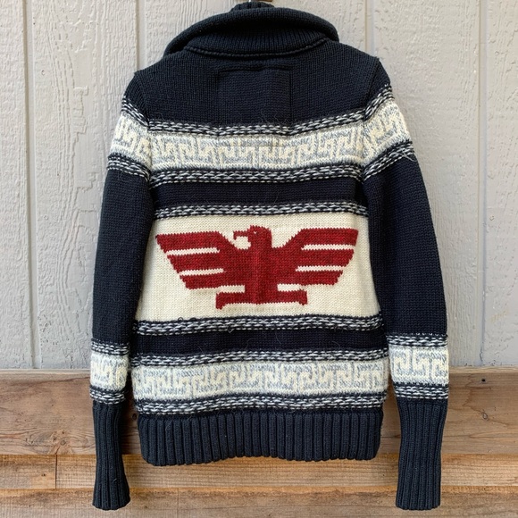 Vintage Superdry thick knit heavy sweater jacket - Picture 4 of 15